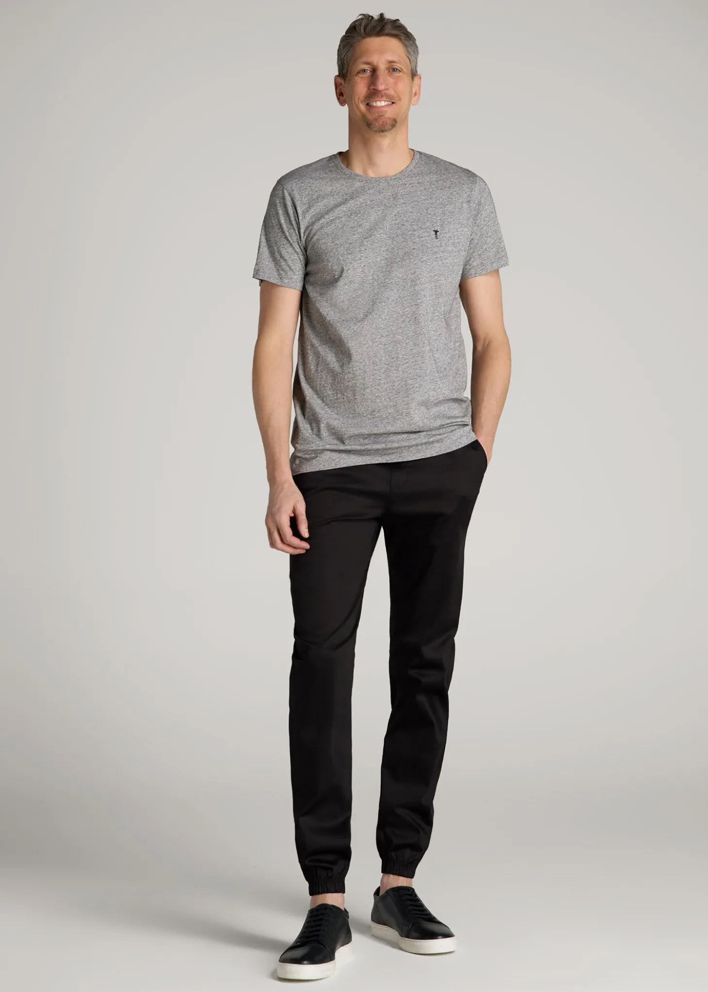Stretch Twill Jogger Pants for Tall Men