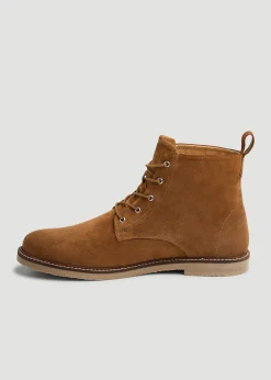 Suede Crepe Sole Boots for Tall Men