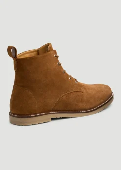 Suede Crepe Sole Boots for Tall Men
