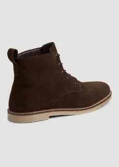 Suede Crepe Sole Boots for Tall Men