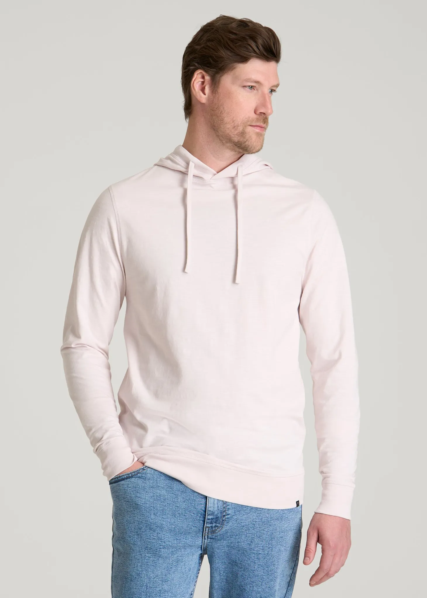 Sunwashed Slub Pullover Hoodie for Tall Men