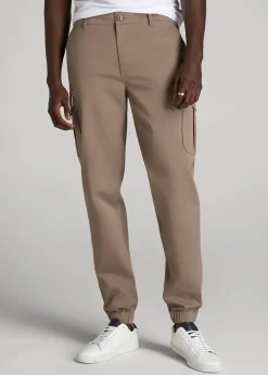 TAPERED-FIT Stretch Cotton Cargo Jogger Pants for Tall Men