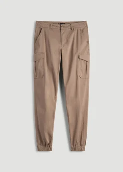 TAPERED-FIT Stretch Cotton Cargo Jogger Pants for Tall Men
