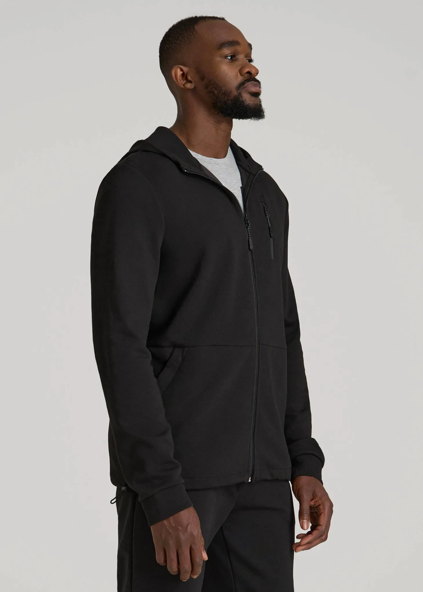 Tech-Knit Long Track Jacket for Tall Men