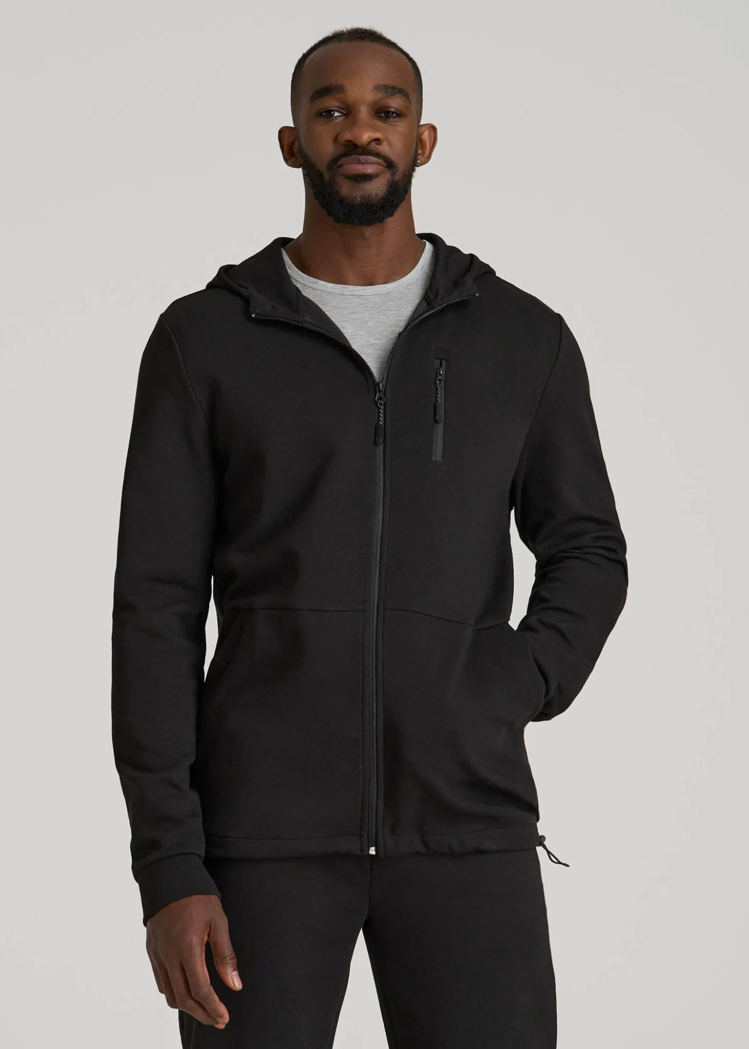 Tech-Knit Long Track Jacket for Tall Men