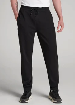 Tech-Knit Zip Joggers for Tall Men