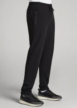 Tech-Knit Zip Joggers for Tall Men