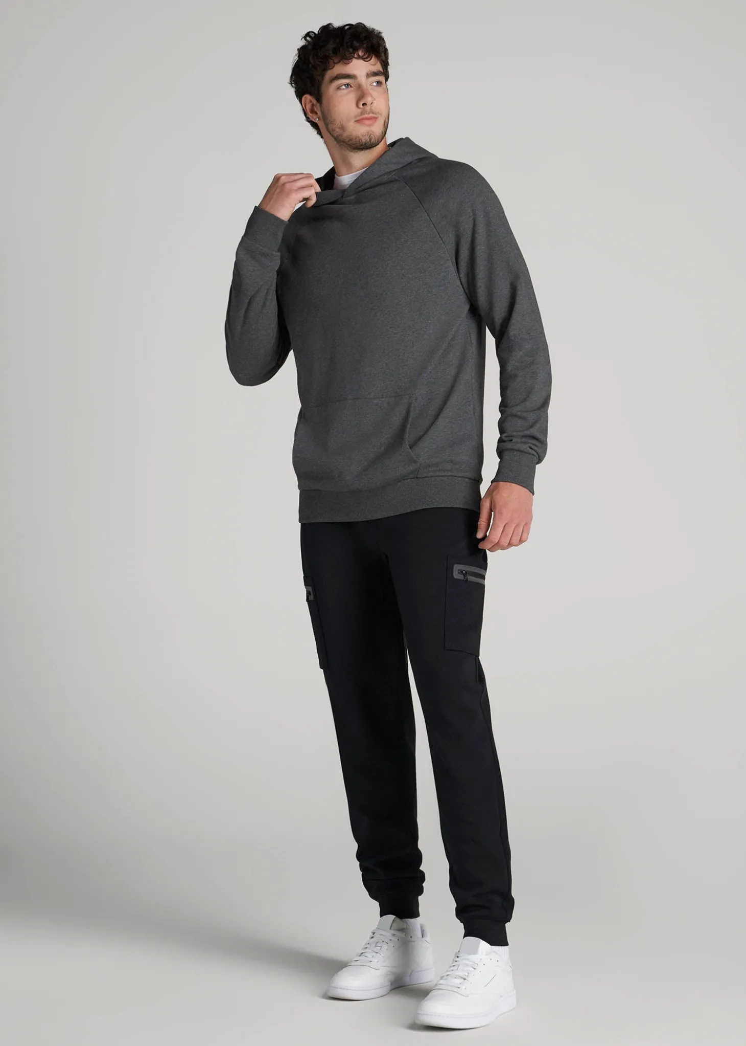 Tech Motion Fleece Cargo Joggers for Tall Men