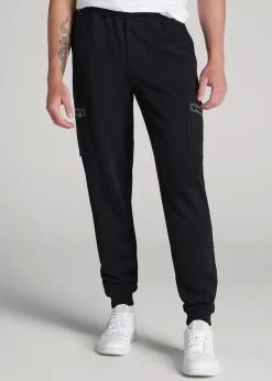 Tech Motion Fleece Cargo Joggers for Tall Men