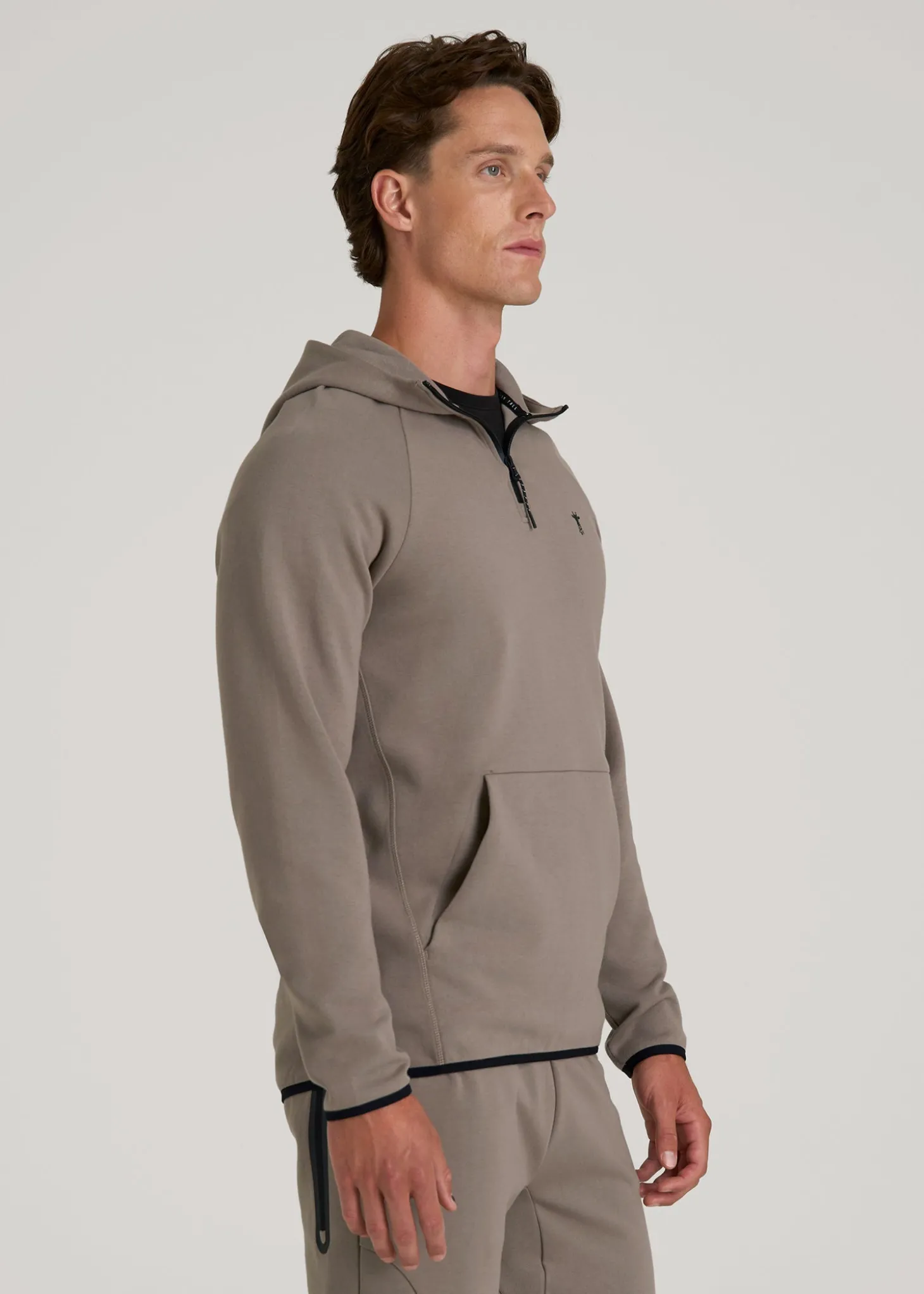 Tech Motion Fleece Hooded Popover for Tall Men