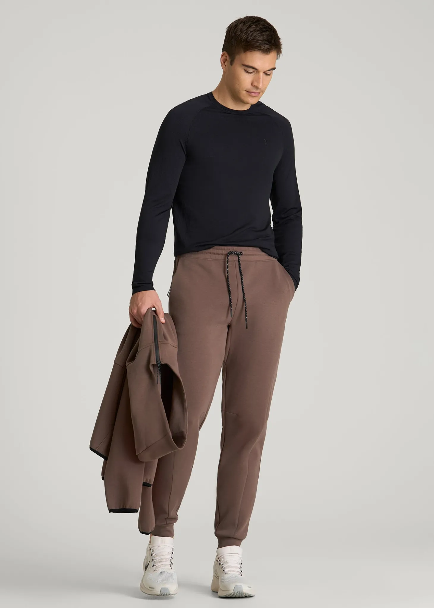 Tech Motion Fleece Joggers for Tall Men