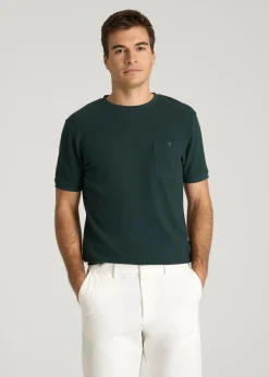 Terry Cotton Pocket Tee for Tall Men