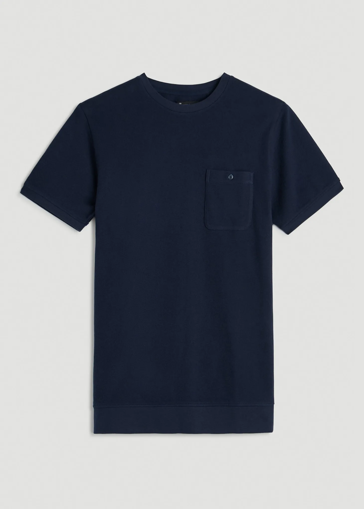 Terry Cotton Pocket Tee for Tall Men