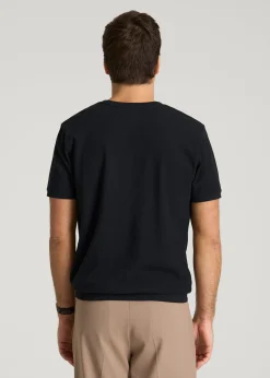 Terry Cotton Pocket Tee for Tall Men
