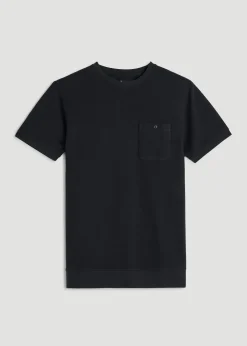 Terry Cotton Pocket Tee for Tall Men