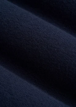 Terry Cotton Polo Cardigan for Tall Men
