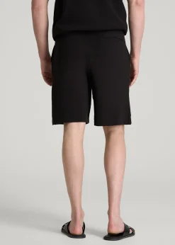 Terry Cotton Pull-On Shorts for Tall Men