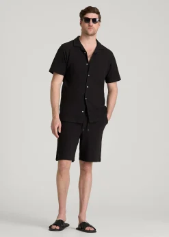 Terry Cotton Pull-On Shorts for Tall Men