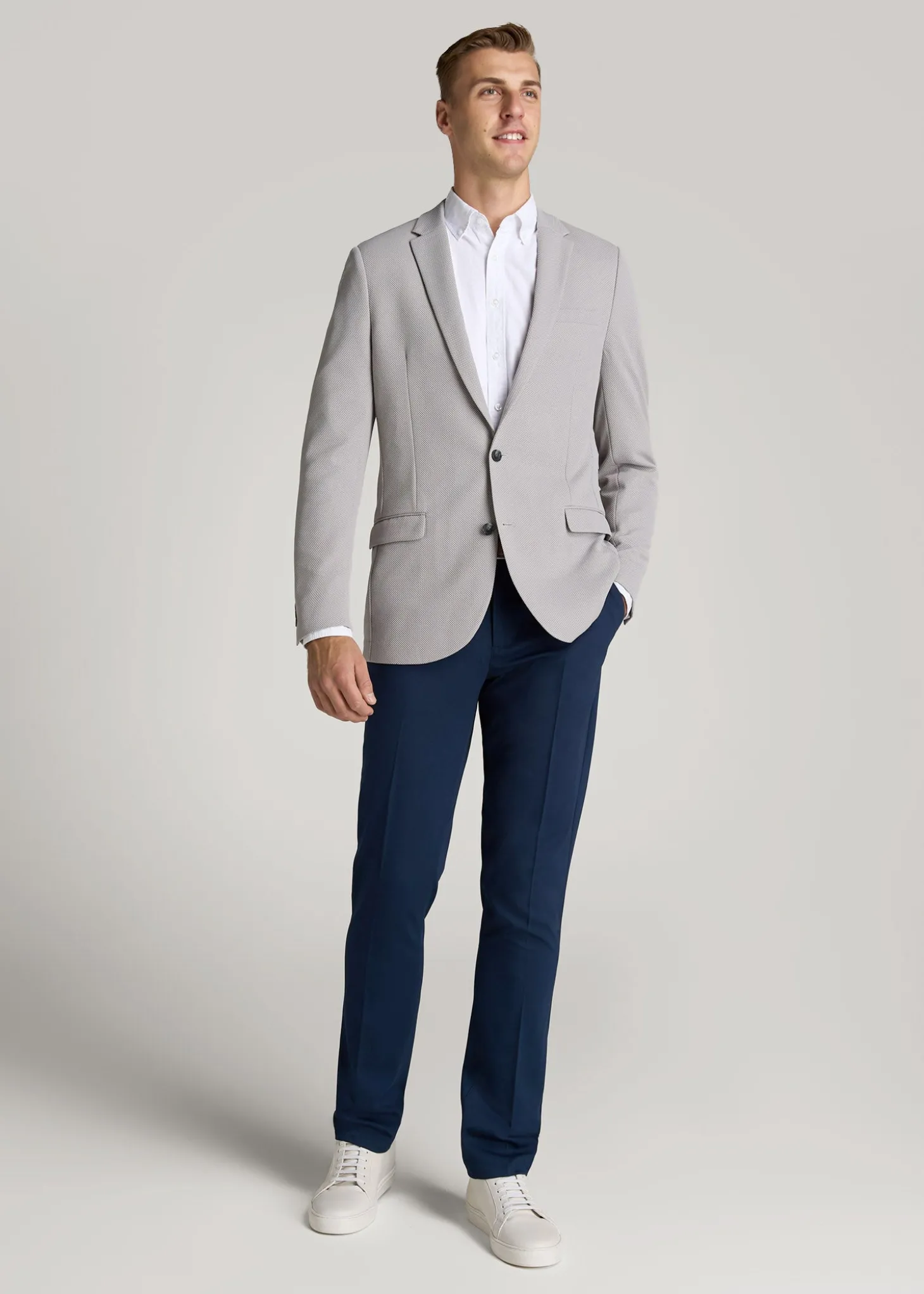 Textured Blazer for Tall Men