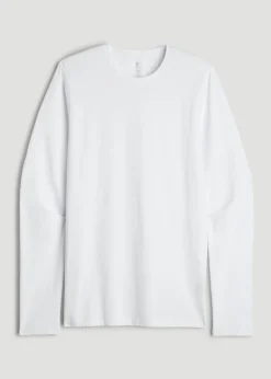 The Essential Modern Fit Crewneck Long Sleeve Tee for Tall Men