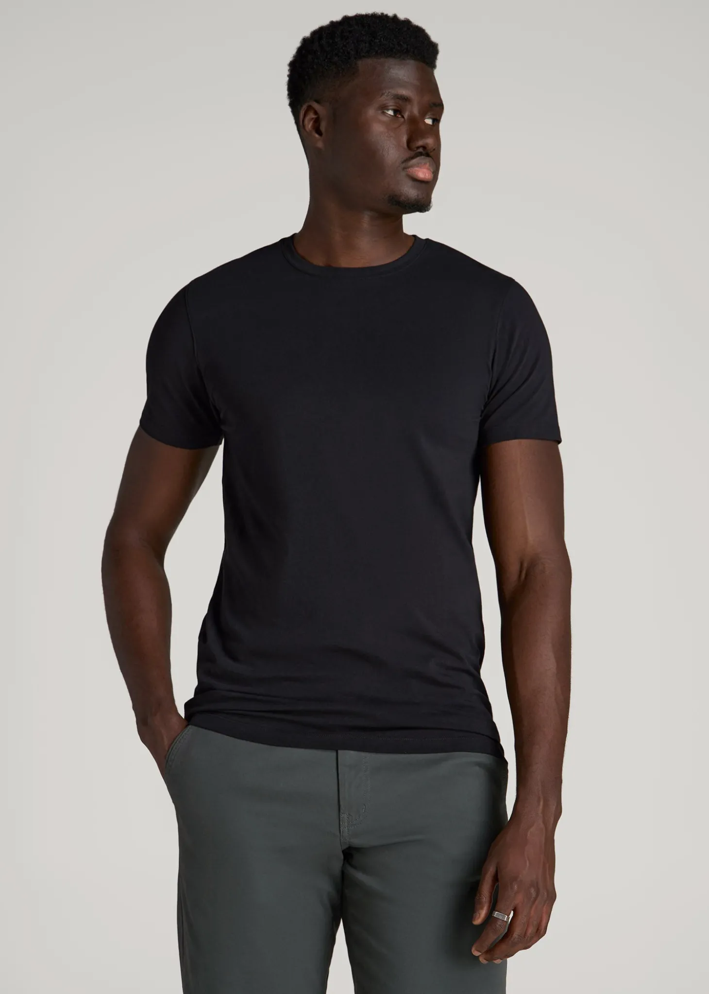 The Essential Modern Fit Crewneck Tee for Tall Men