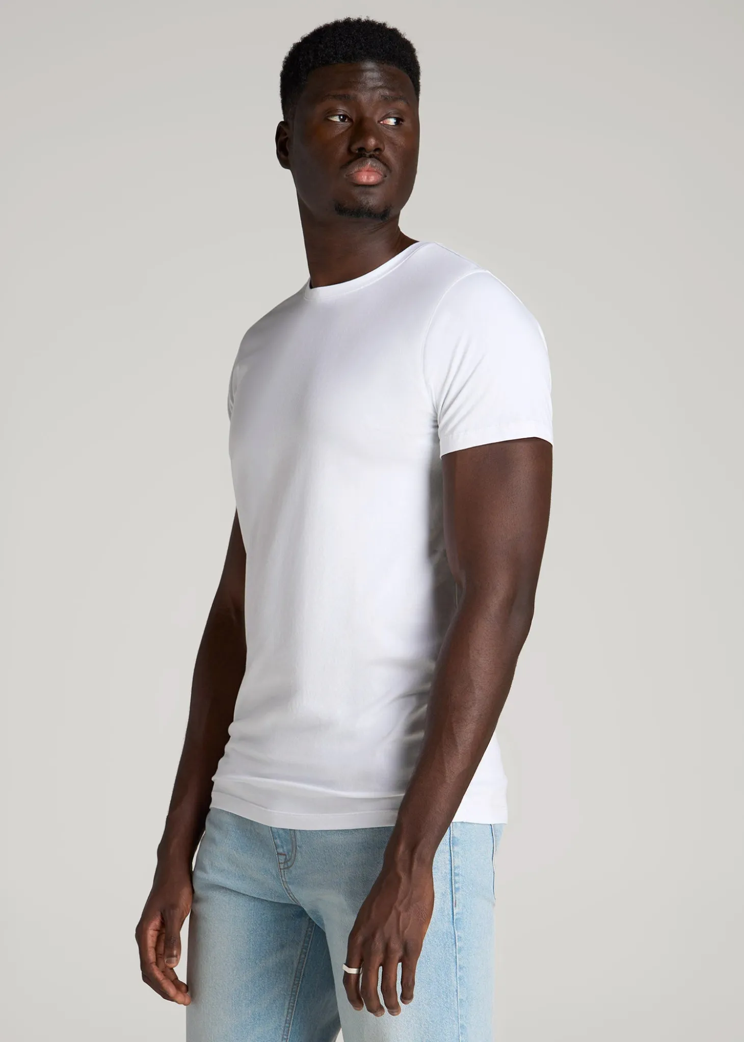 The Essential Modern Fit Crewneck Tee for Tall Men