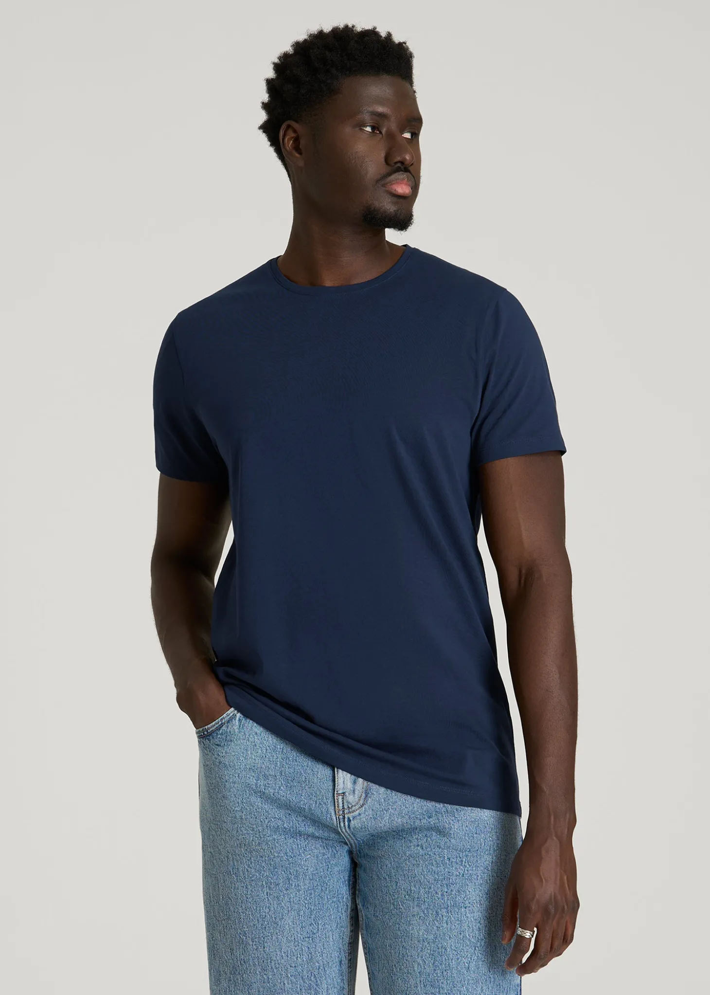 The Essential Modern Fit Crewneck Tee for Tall Men