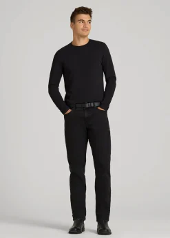 The Essential Modern Fit Crewneck Long Sleeve Tee for Tall Men