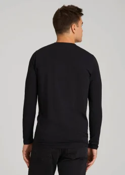 The Essential Modern Fit Crewneck Long Sleeve Tee for Tall Men