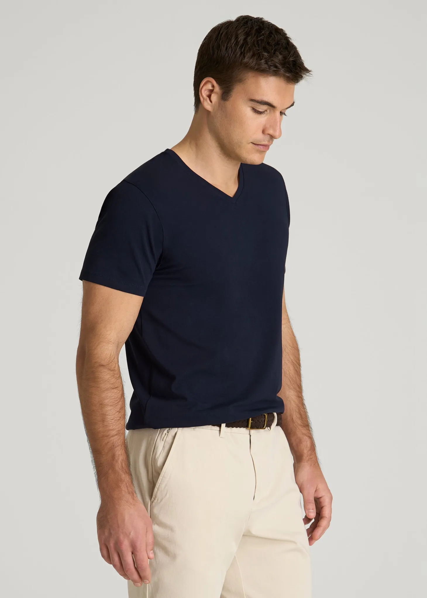 The Essential Modern Fit V-Neck Tee for Tall Men