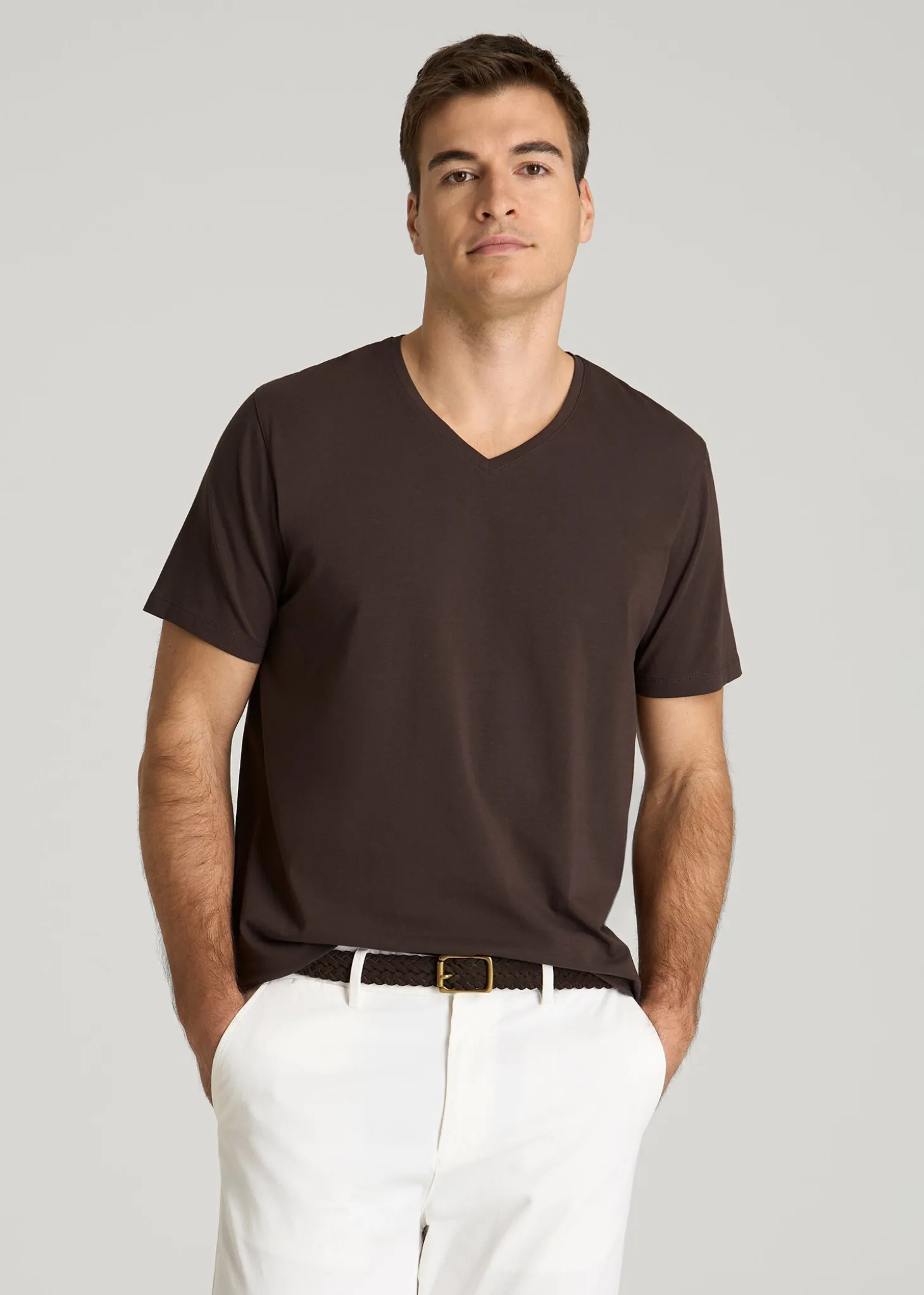 The Essential Modern Fit V-Neck Tee for Tall Men