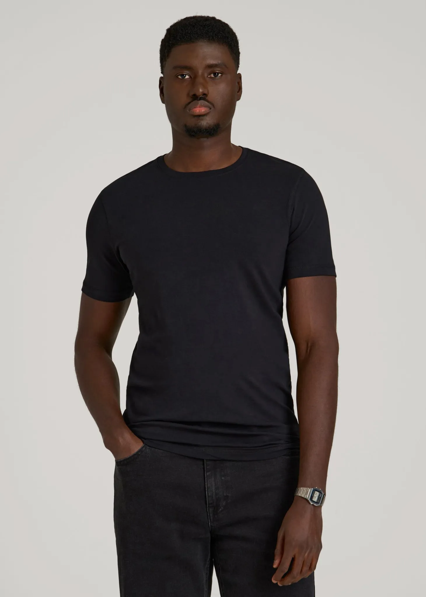 The Essential Slim Fit Crewneck Tee for Tall Men