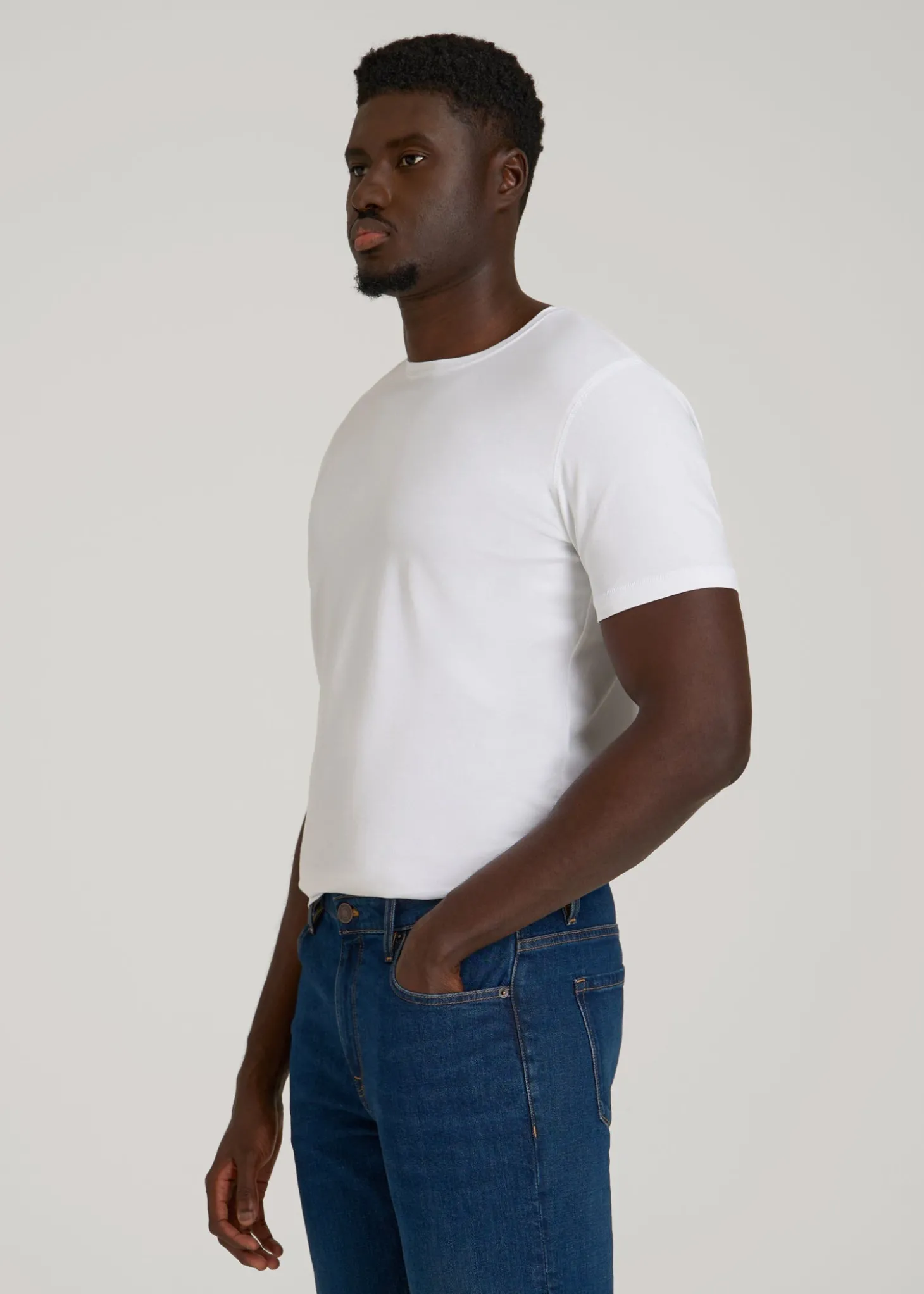 The Essential Slim Fit Crewneck Tee for Tall Men