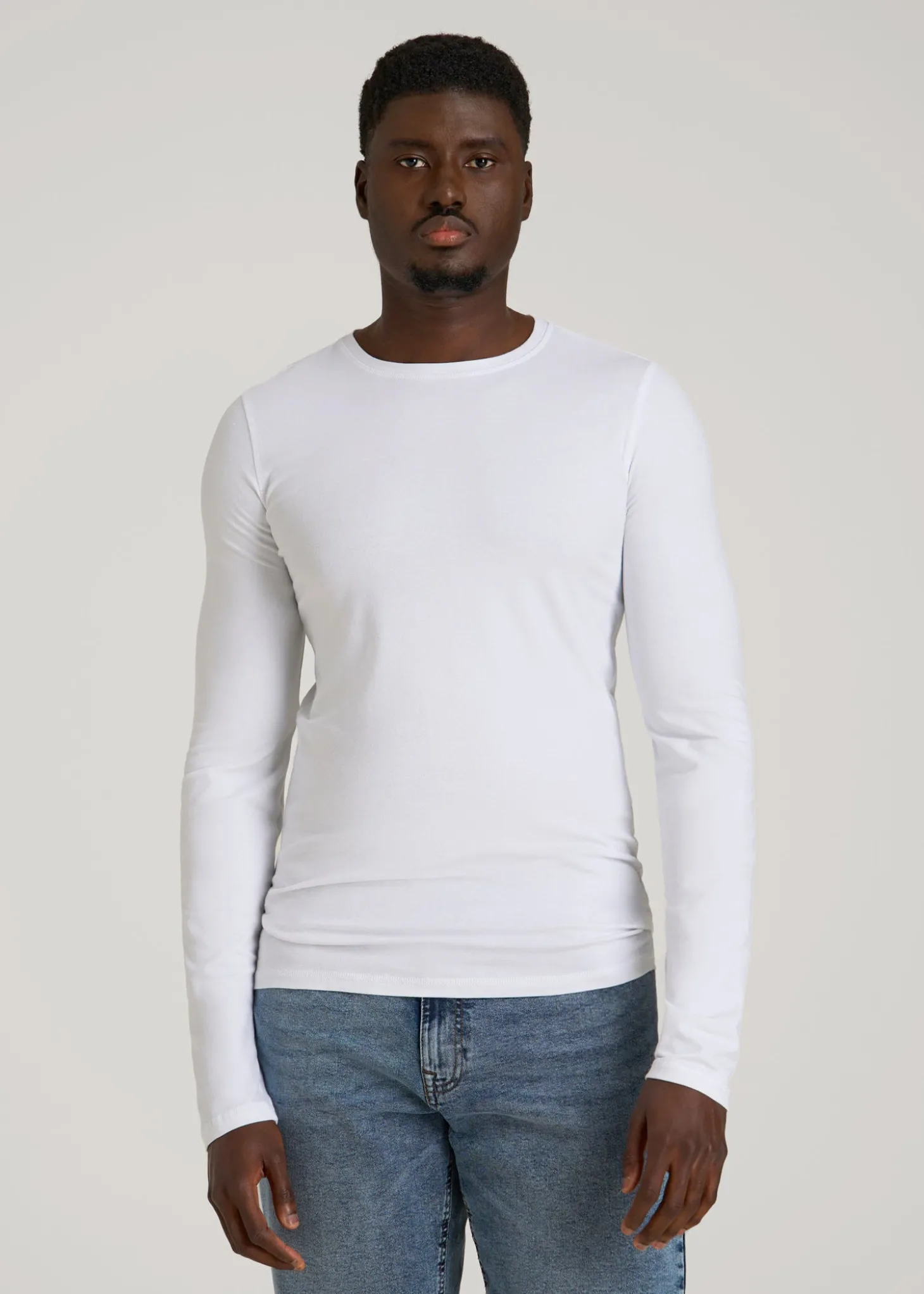 The Essential Slim Fit Long Sleeve Tee for Tall Men