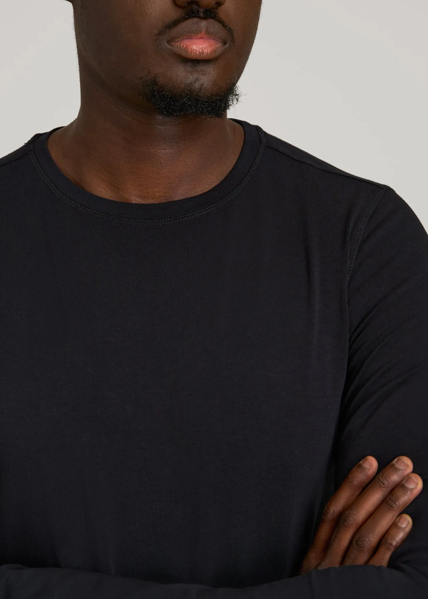 The Essential Slim Fit Long Sleeve Tee for Tall Men