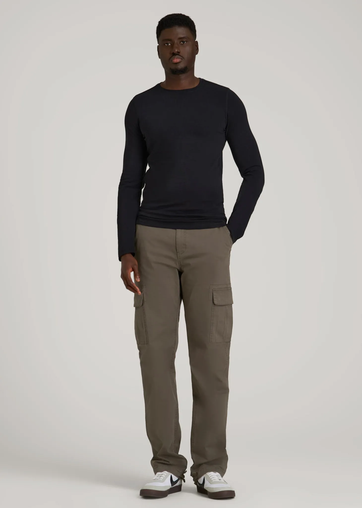 The Essential Slim Fit Long Sleeve Tee for Tall Men