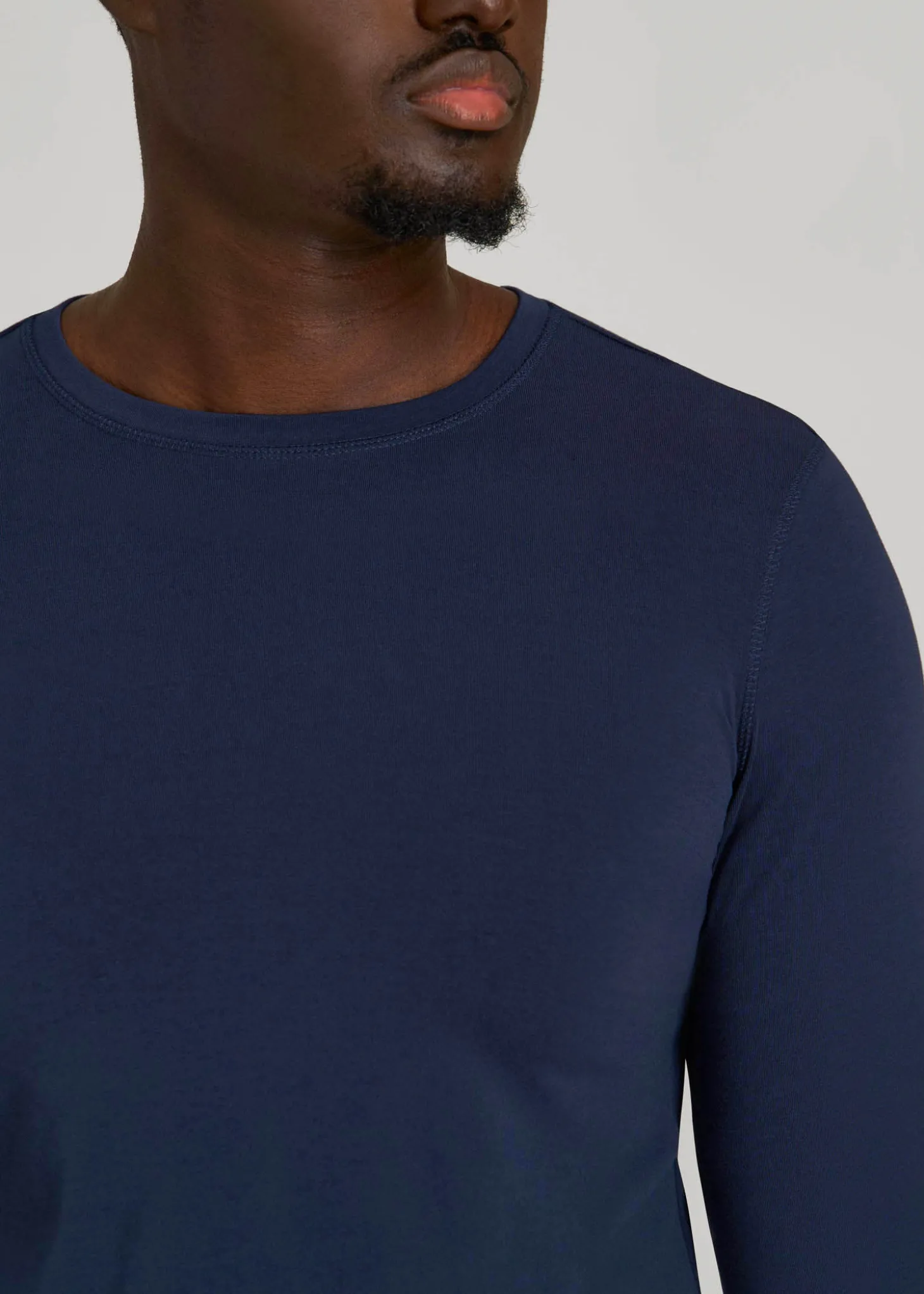 The Essential Slim Fit Long Sleeve Tee for Tall Men