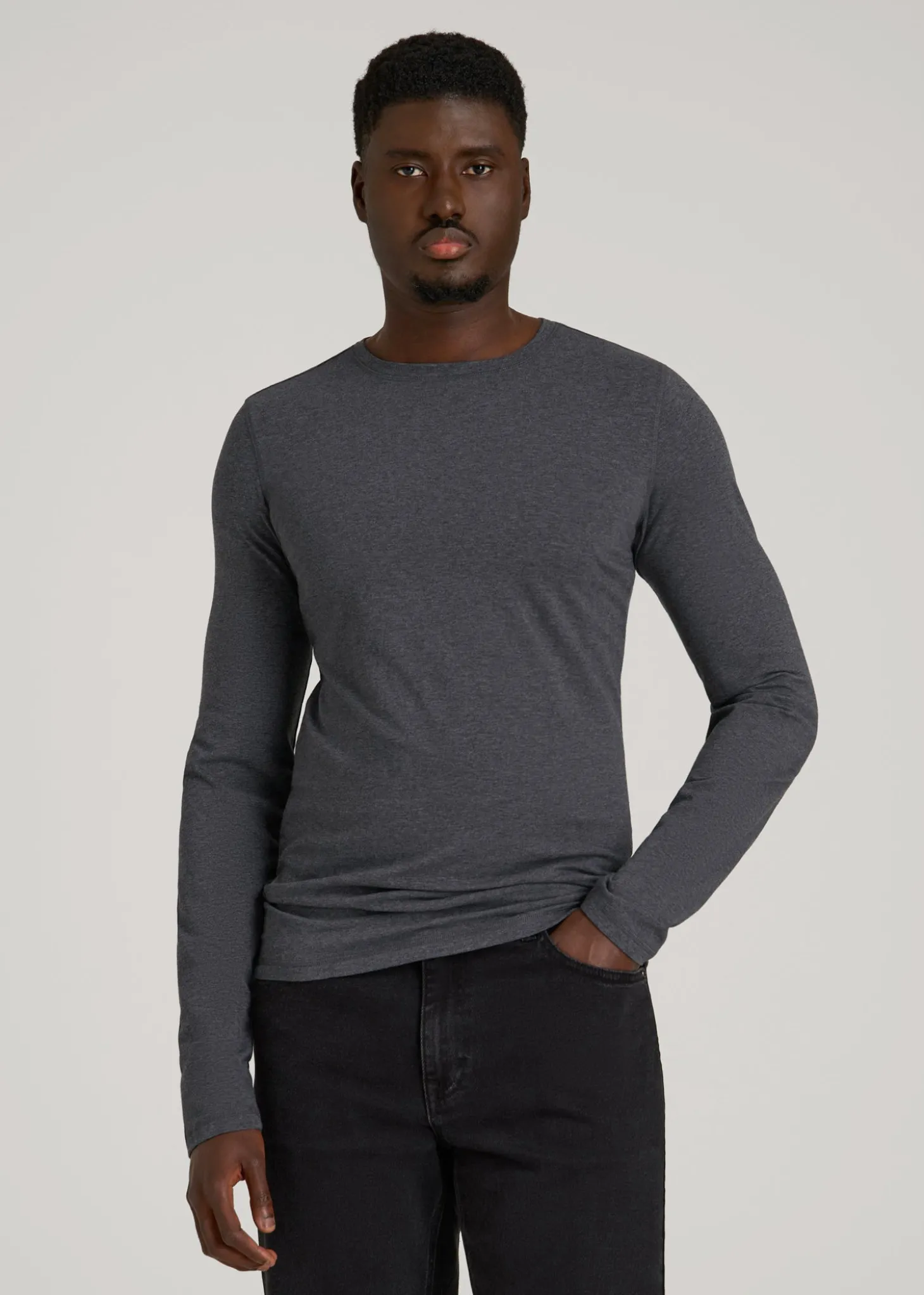 The Essential Slim Fit Long Sleeve Tee for Tall Men