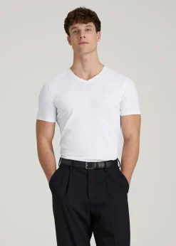 The Essential Slim Fit V-Neck Tee for Tall Men