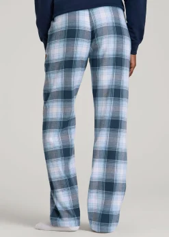 Tie Waist Flannel Pajama Pants for Tall Women