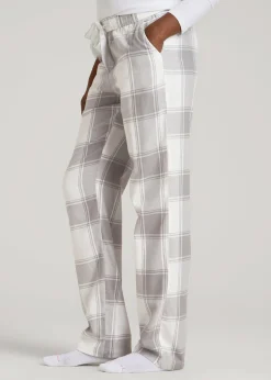 Tie-Waist Flannel Pajama Pants for Tall Women