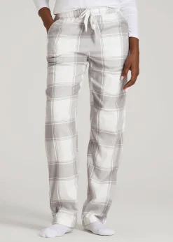Tie-Waist Flannel Pajama Pants for Tall Women
