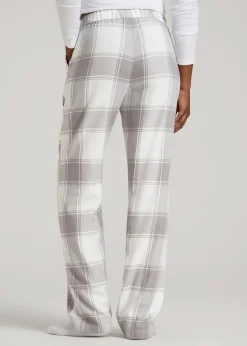 Tie-Waist Flannel Pajama Pants for Tall Women
