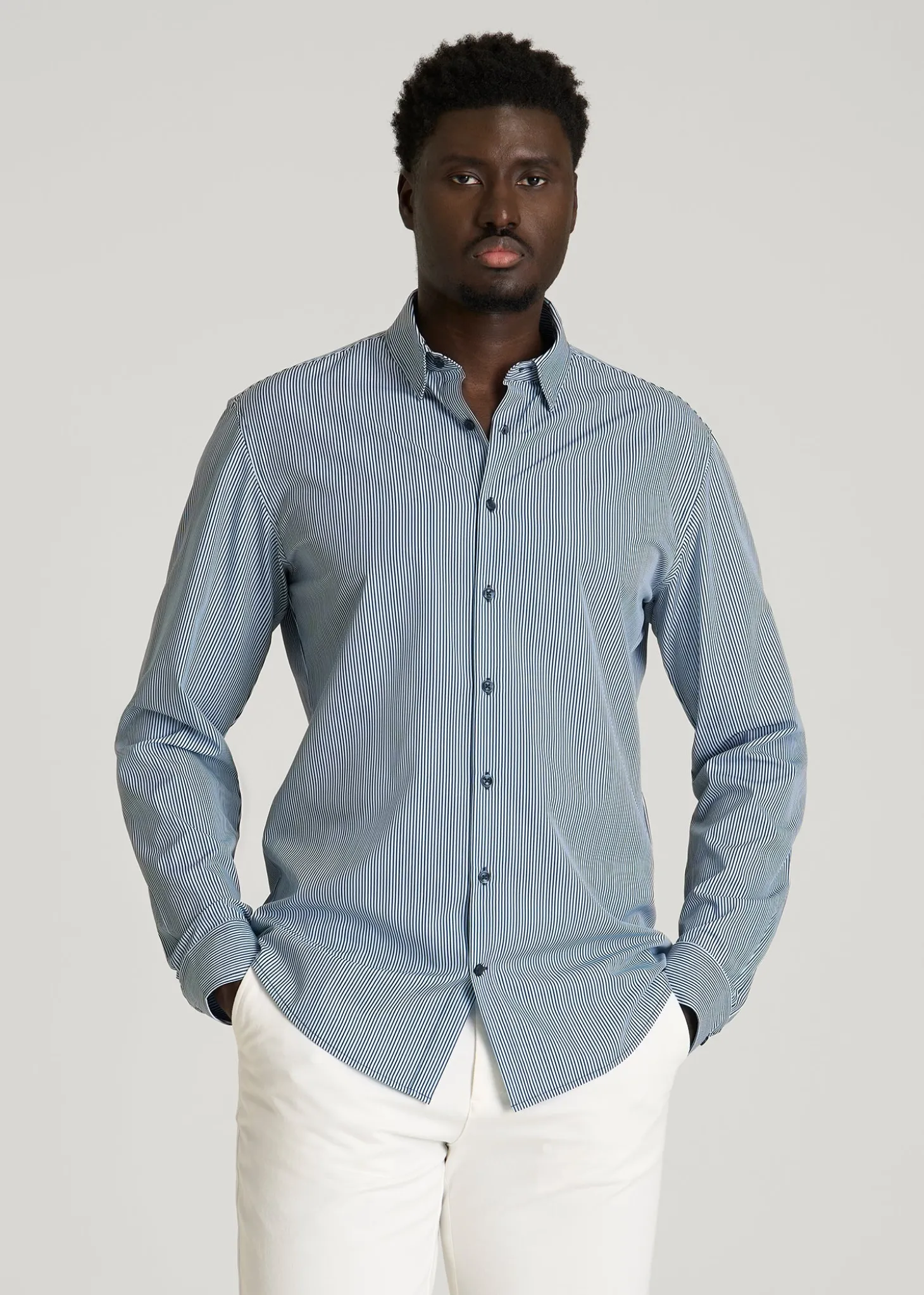 Traveler Stretch Dress Shirt for Tall Men
