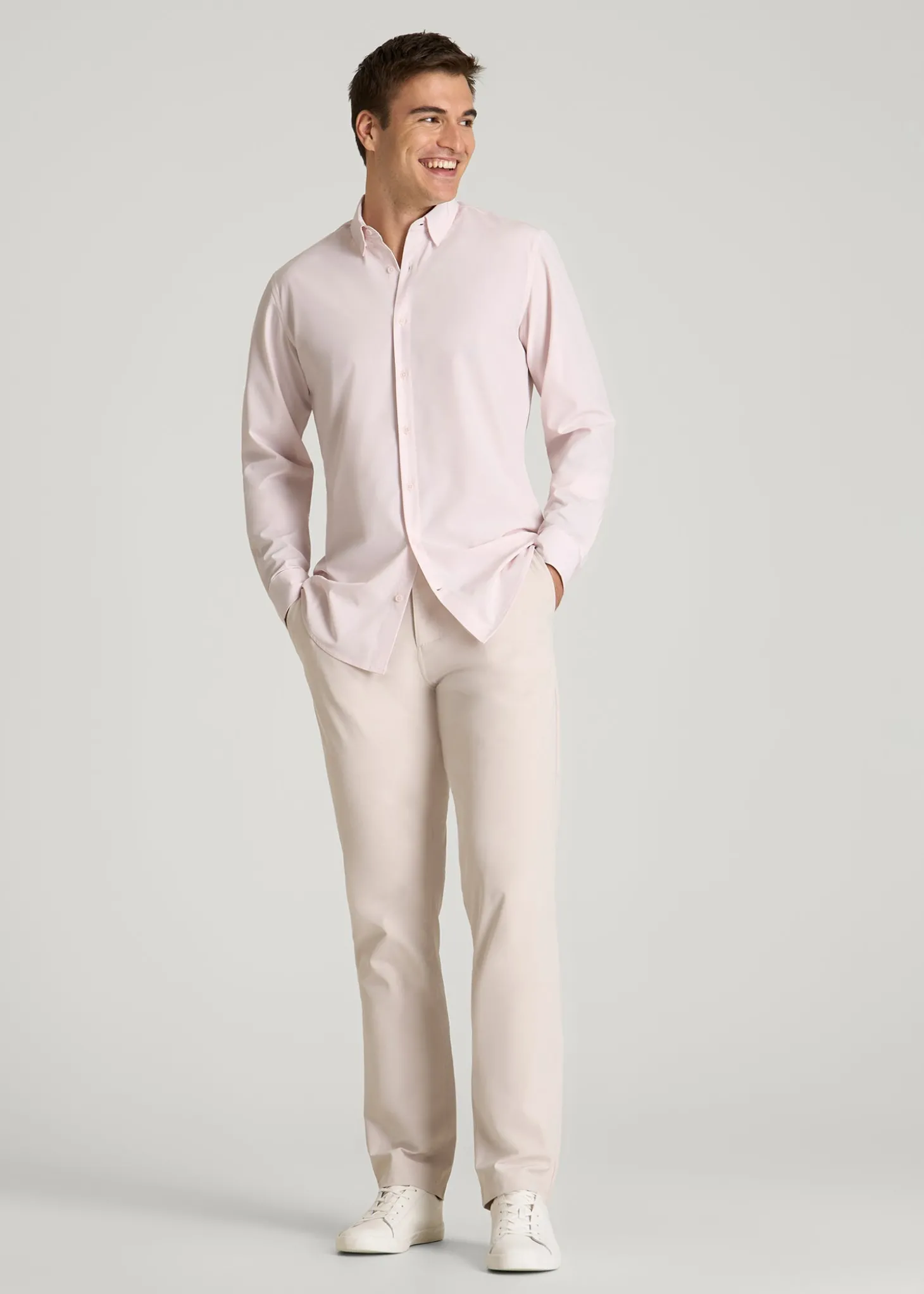 Traveler Stretch Dress Shirt for Tall Men