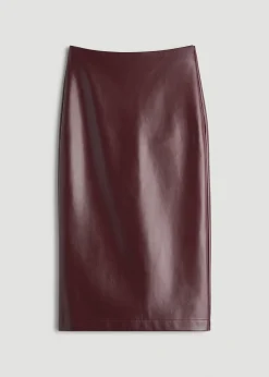 True Touch Leather Pencil Skirt for Tall Women