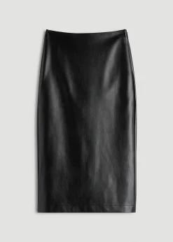 True Touch Leather Pencil Skirt for Tall Women