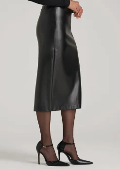 True Touch Leather Pencil Skirt for Tall Women