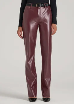 True Touch Leather Straight Leg Pants for Tall Women