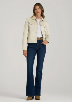 True Touch Suede Trucker Jacket for Tall Women